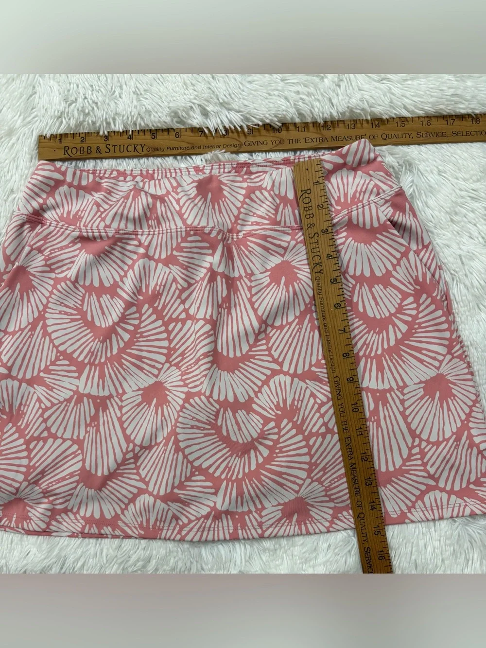 Tommy Bahama Coral and Cream Printed Golf Skirt